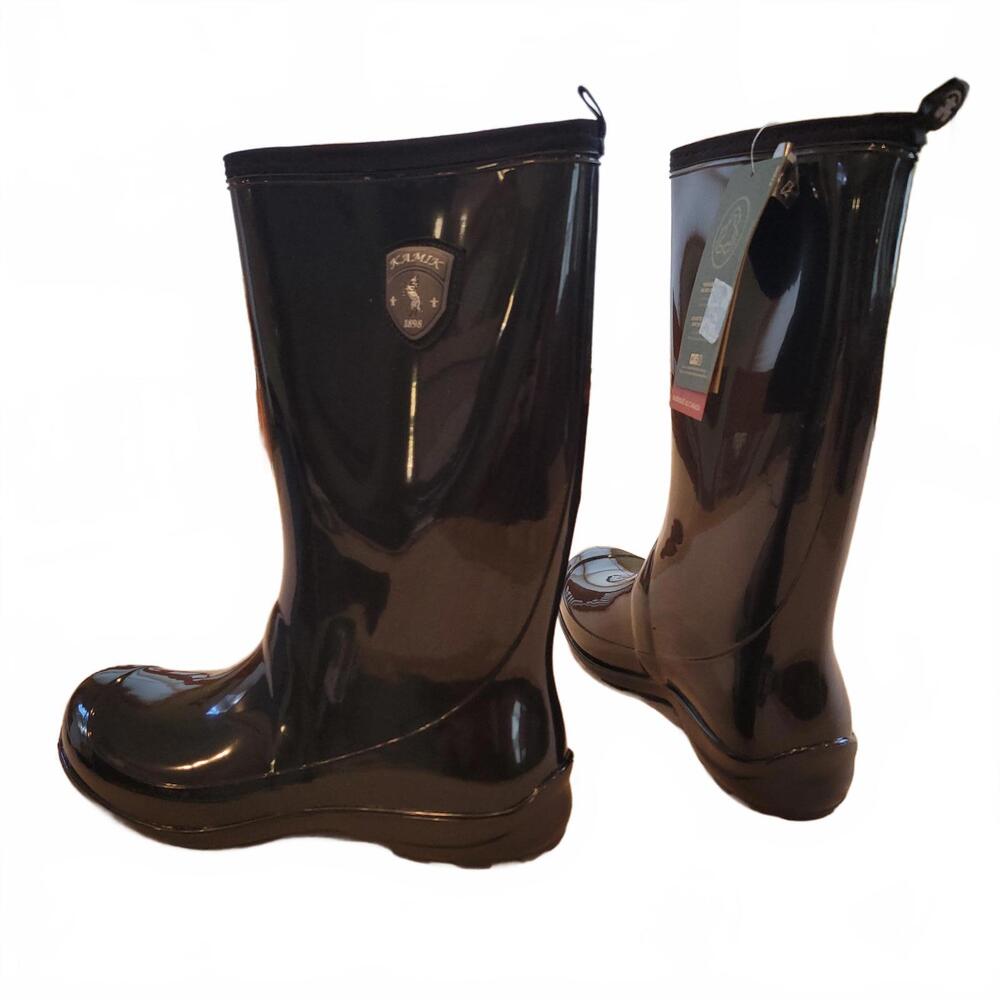 Kamik Women's Black Rain Boots, Size 10, New w-tags/box - Picture 3 of 7